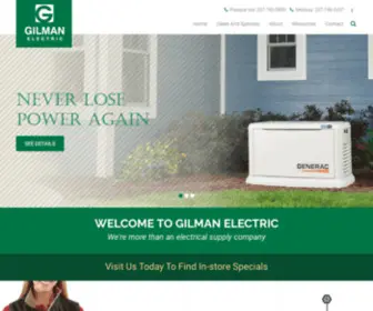 Gilmanelectric.com(Medway) Screenshot