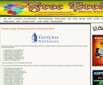 Gilmerfreepress.net(Free Press) Screenshot