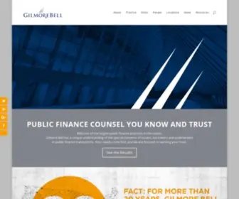 Gilmorebell.com(A National Public Finance Law Firm) Screenshot