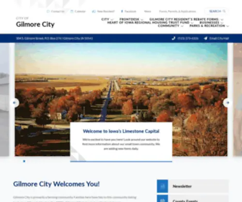Gilmorecityiowa.com(Gilmore City) Screenshot