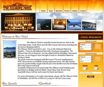 Gilmorehotel.com(Ketchikan alaska hotel) Screenshot