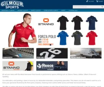 Gilmoursports.com(Online Teamwear) Screenshot