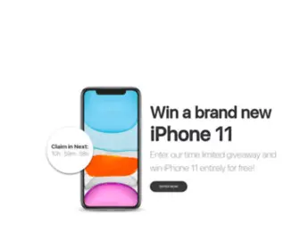 Gilref.info(Win a brand new iPhone 11) Screenshot