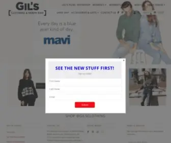 Gilsclothing.com(Gil's Clothing & Denim Bar in Oklahoma City) Screenshot