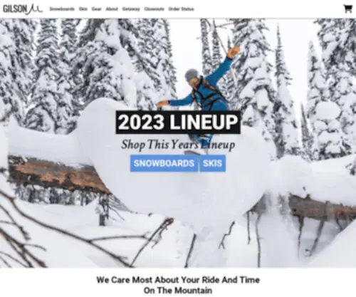 Gilsonboards.com(Gilson Snow) Screenshot