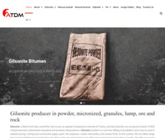 Gilsonite-Bitumen.com(Gilsonite) Screenshot