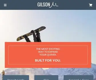 Gilsonsnow.com(Your American Snowboard and Ski Company) Screenshot