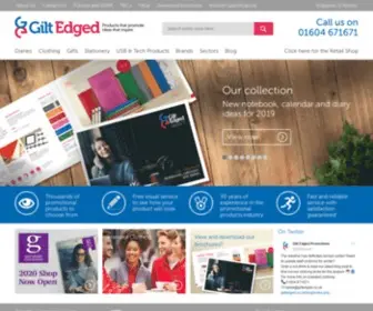 Giltedged.co.uk(Promotional Items & Branded Merchandise) Screenshot