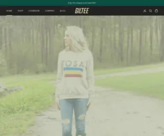 Giltee.com(Wisconsin lifestyle apparel and accessories) Screenshot