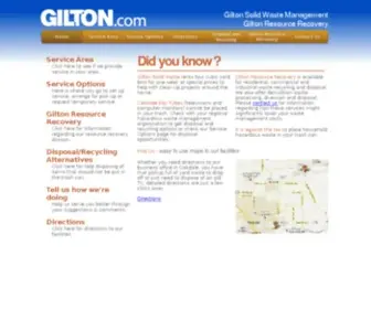 Gilton.com(Gilton Solid Waste Management) Screenshot