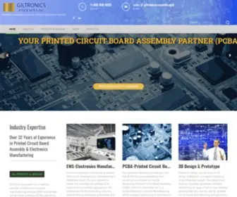 Giltronicsassociates.com(Leading Electronics Contract Manufacturer PCBA (ECM)) Screenshot