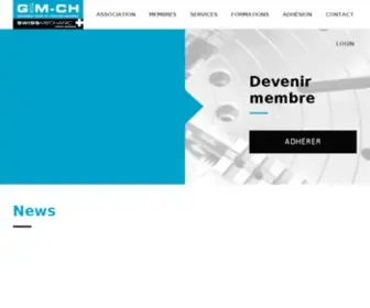Gim-CH.ch(Groupement Suisse de l'Industrie Mécanique) Screenshot