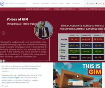 Gim.ac.in(Goa Institute of Management) Screenshot