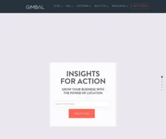Gimbal.com(Location Data Powered Advertising & Marketing Platforms) Screenshot