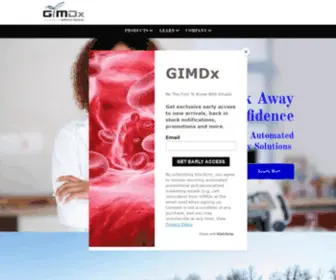 Gimdx.com(Specimen Processing & Lab Automation) Screenshot