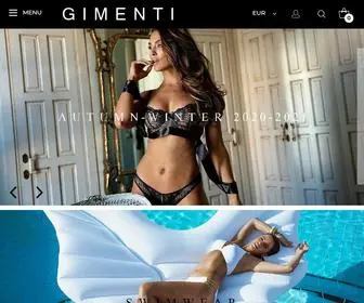 Gimenti.com(Women's lingerie) Screenshot