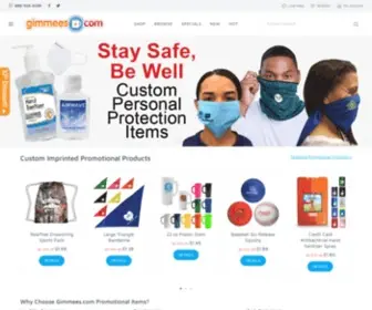 Gimmees.com(Promotional Products) Screenshot