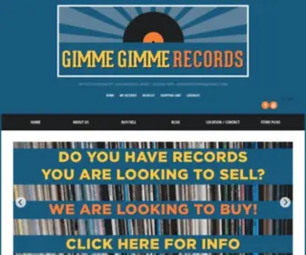 Gimmegimmerecords.com(Gimme Gimme Records) Screenshot