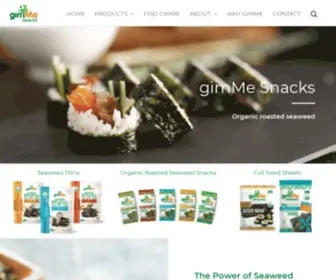 Gimmesnacks.com(We are on a mission to turn seaweed) Screenshot