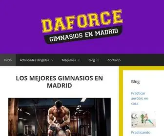 Gimnasiomadrid.es(Los mejores gimnasios en Madrid) Screenshot