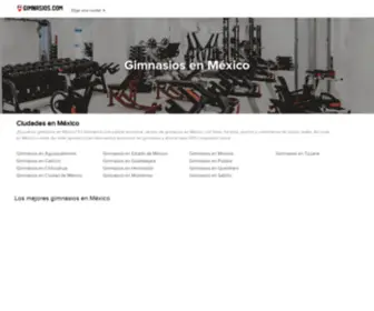 Gimnasios.com.mx(Gimnasios en México) Screenshot