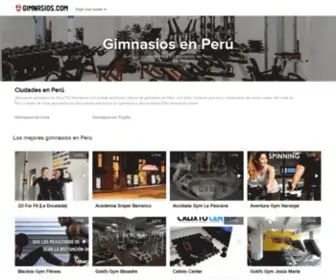 Gimnasios.com.pe(Gimnasios enPerú) Screenshot