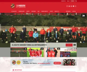 GimnastiCDetarragona.com(Gimnàstic de Tarragona SAD) Screenshot