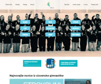 Gimnasticna-Zveza.si(Gimnastična zveza Slovenije) Screenshot