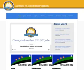 Gimnazija-Gracanica.com(Gimnazija "Dr) Screenshot