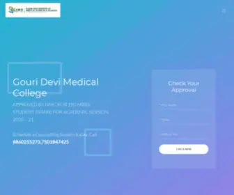 Gimshdurgapur.co.in(Gouri Devi Medical College) Screenshot