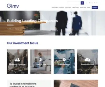 Gimv.com(European investment company for midmarket growers) Screenshot