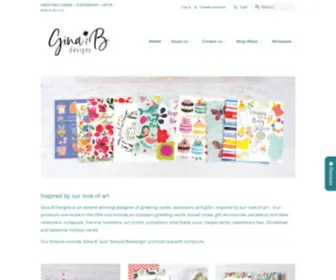 Ginabdesigns.com(Gina B Designs) Screenshot