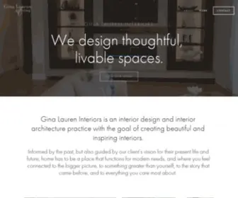 Ginalaureninteriors.com(Luxury Interior Designer Irvine CA l Gina Lauren Interiors) Screenshot