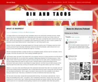 Ginandtacos.com(Politics) Screenshot