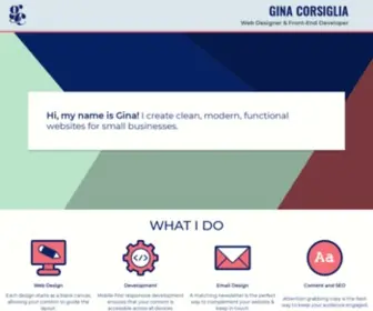 Ginasaysyes.com(Gina Corsiglia) Screenshot