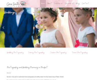 Ginasmithphotography.com(Photography and Wedding Planning in Phuket) Screenshot