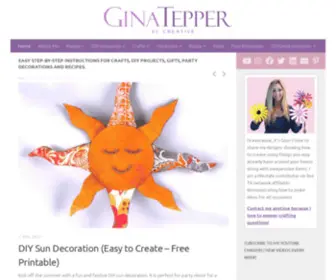 Ginatepper.com(Learn how to create designs from recycled and inexpensive items) Screenshot