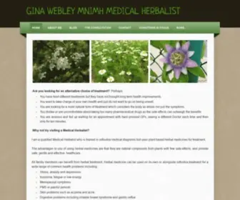 Ginawebleyherbalist.com(Gina Webley) Screenshot