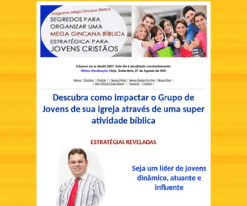 Gincanabiblica.com.br(Super Kit 12 Gincanas Bíblicas Estratégicas para Jovens Cristãos Prontas em Slides) Screenshot