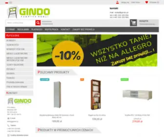 Gindo.pl(Internetowy sklep meblowy) Screenshot