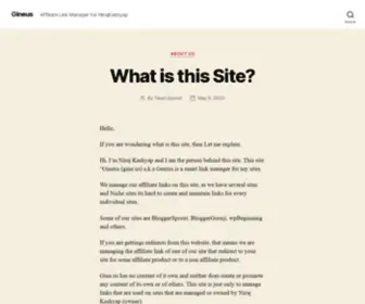 Gine.us(Affiliate Link Manager for NirajKashyap) Screenshot