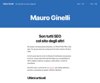 Ginelli.it(SEO, Web Analytics & Web Standard) Screenshot