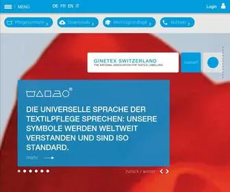 Ginetex.ch(GINETEX Switzerland) Screenshot