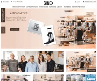 Ginex-Espressomaschinen.de(Ginex Espressomaschinen) Screenshot