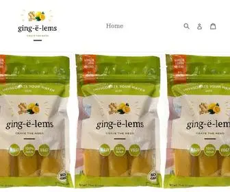 Ging-E-Lems.com(Lems organic ginger and lemon frozen juice drops) Screenshot