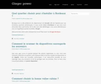 Ginger-Power.fr(Ginger power) Screenshot