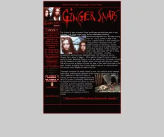 Ginger-Snaps.com(GINGER SNAPS) Screenshot