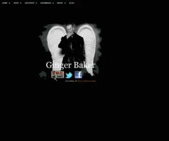 Gingerbaker.com(Ginger Baker's Official Website) Screenshot