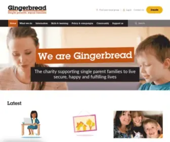 Gingerbread.org.uk(Home) Screenshot