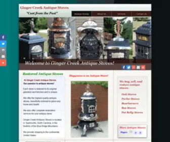 Gingercreekstoves.com(Ginger Creek Antique Stoves) Screenshot